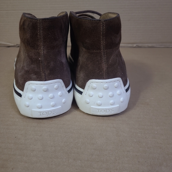 Tod's Suede Brown Desert Boot Sneaker  Casual Men Sz 12 - Picture 14 of 16